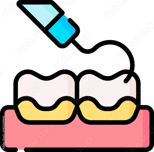 scaling Illustration on a white background    