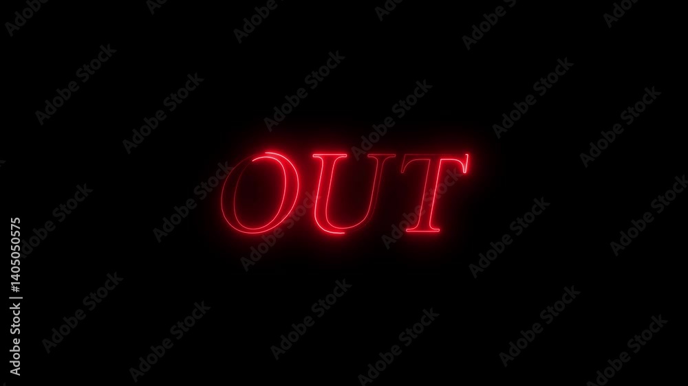 out digital display animation high quality 4K cricket not out sign for digital signage and sports content. Not out cricket match text animation. out digital display animation high quality 4K cricket not out sign for digital signage and sports content. Not out cricket match text animation.