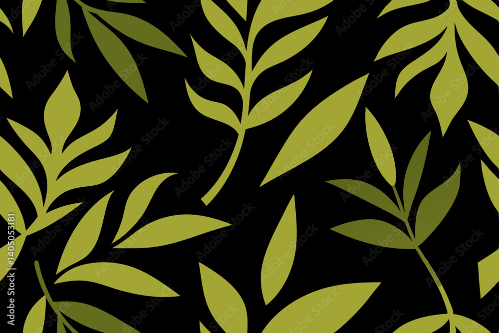 green leaves seamless pattern green leaves seamless pattern