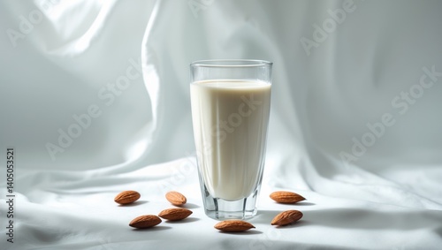 Mug of flavorful almond milk