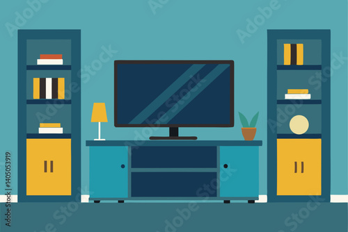 3d render of a modern tv