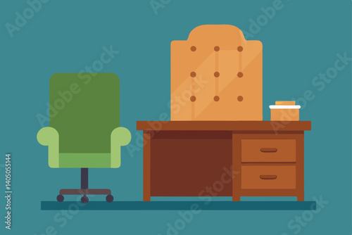 vector illustration of office