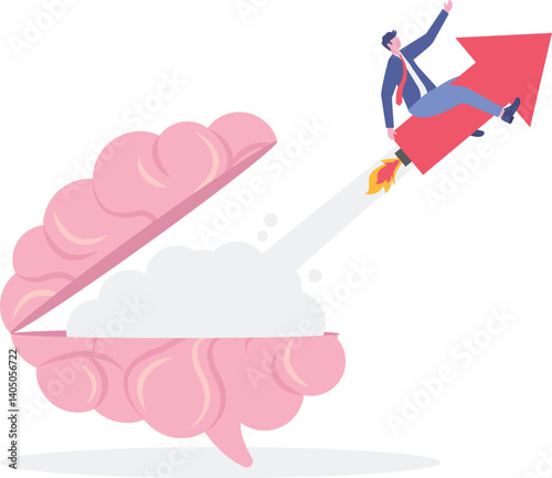 Social media illustration, business concept, web design

