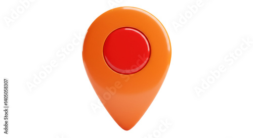 Isolated Orange Location Pin Free Download Isolated Orange Location Pin - GFXLoad