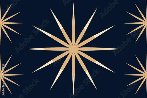 vector illustration of a christmas star pattern 