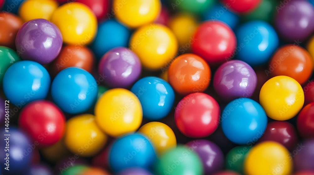 Many colorful gumballs are stacked together creating a vibrant and textured background. Many colorful gumballs are stacked together creating a vibrant and textured background.