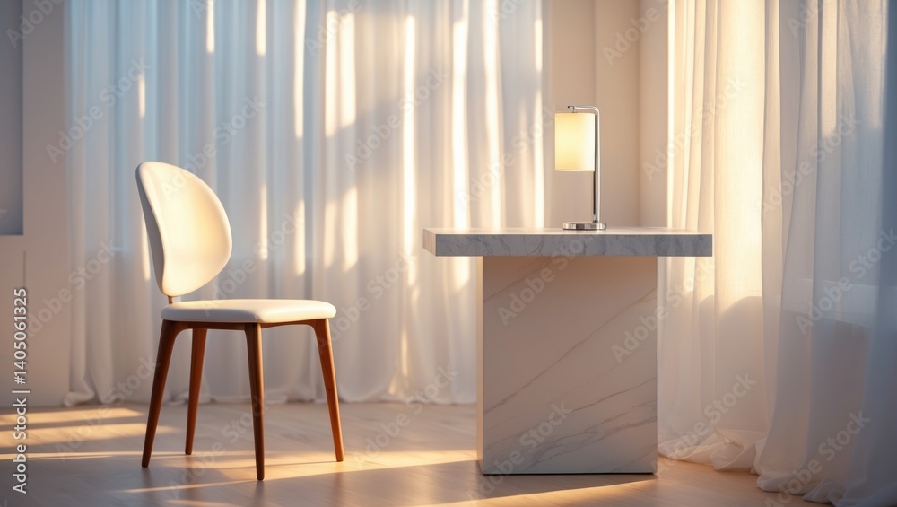 Fototapeta premium Minimalist style cafe design