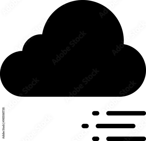 Cloud Vector Icon Stock Illustration