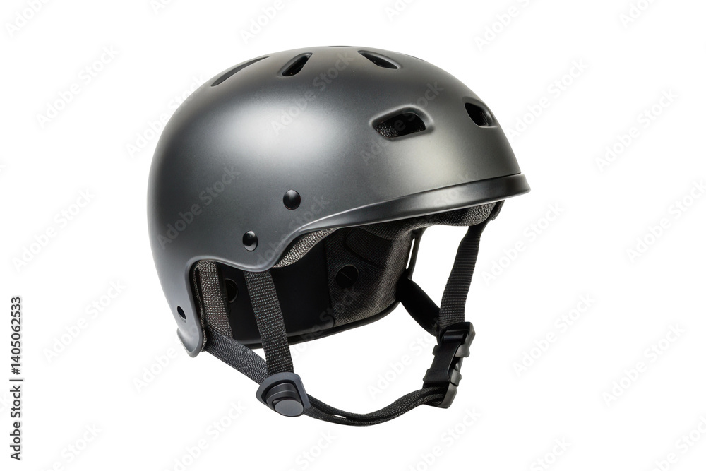 Naklejka premium Protective helmet designed for biking and skateboarding safety during outdoor activities