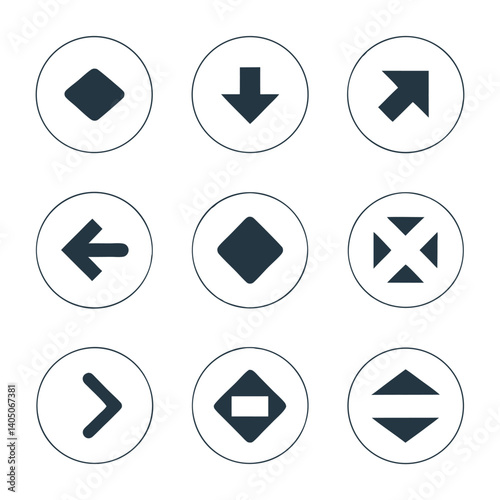 Minimal Arrow Icon Set Vector design.