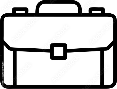 Sleek Modern Briefcase: Business Success Symbol, Professional Portfolio, Executive Bag, Lawyer's    