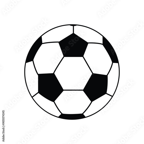Football ball icon vector illustration. Soccer vector illustration of a ball. 