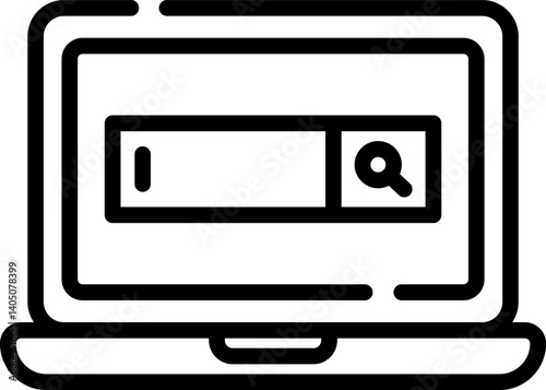 search Illustration on a white background 