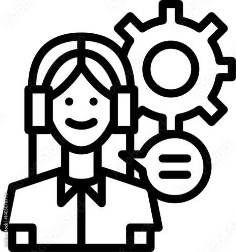 service call Illustration on a white background     