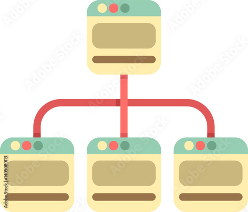 sitemap Illustration on a white background     