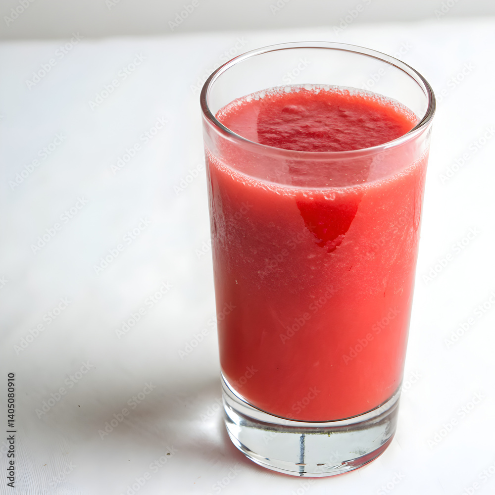 Watermelon smoothie with watermelon white background Watermelon smoothie with watermelon white background
