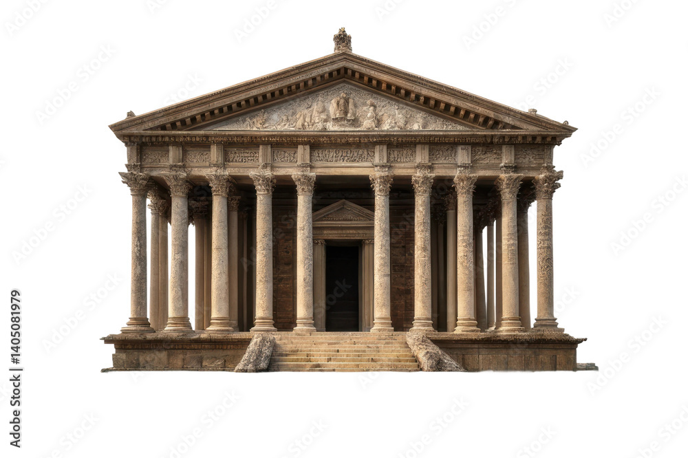 Ancient temple architecture showcasing classical design and historical significance for educational purposes Ancient temple architecture showcasing classical design and historical significance for educational purposes