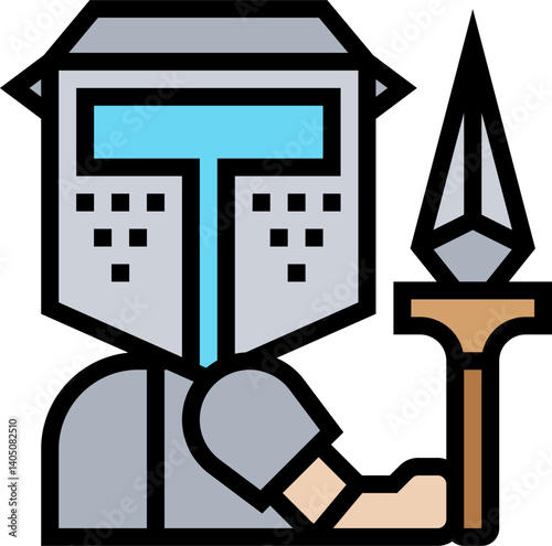 spear Illustration on a white background    