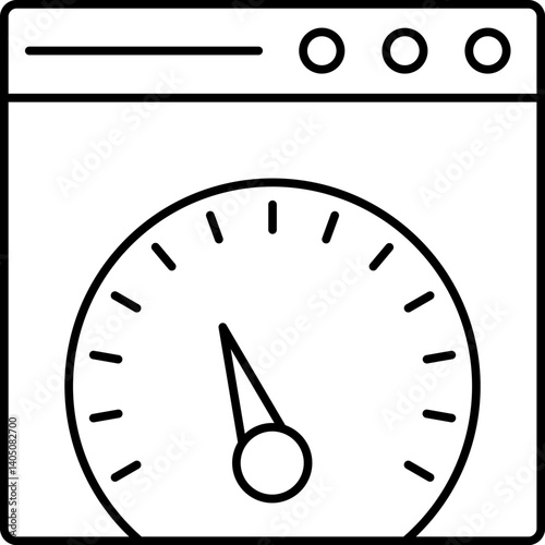 speed test Illustration on a white background   