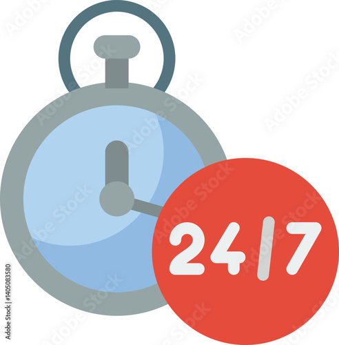 stop watch Illustration on a white background     