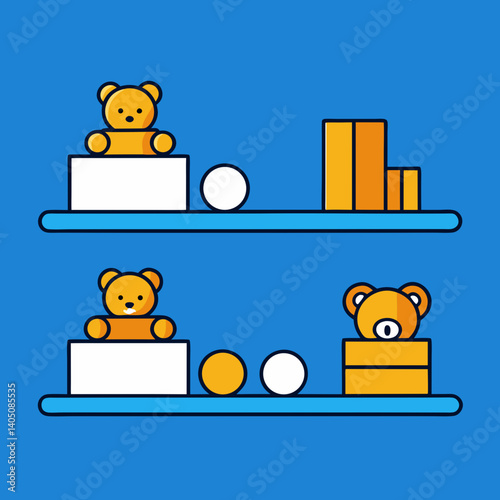teddy bear on a swing