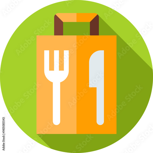 take away Illustration on a white background    