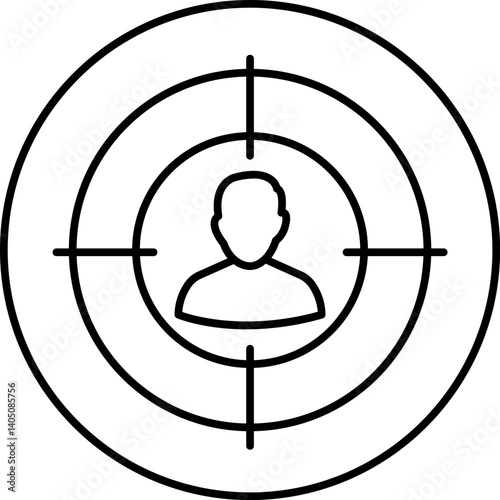target audience Illustration on a white background     