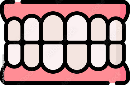 teeth Illustration on a white background    