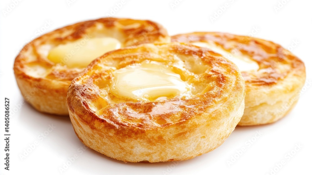 Freshly Baked Pastries with Butter Melting on Top
