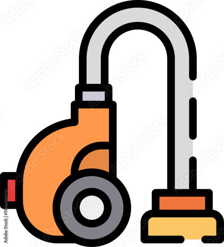 vacuum Illustration on a white background    