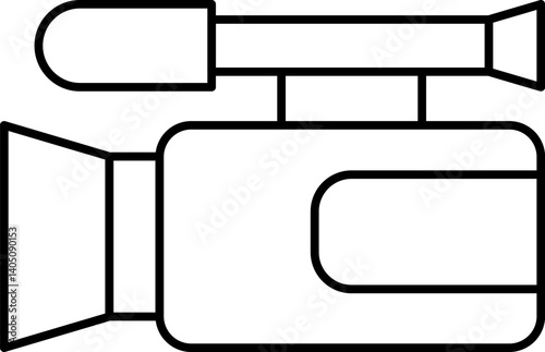 video camera Illustration on a white background     