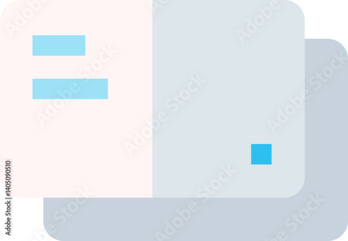 visiting card Illustration on a white background     