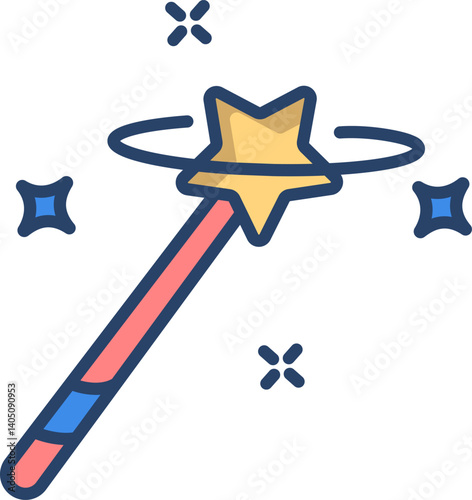 wand (2) Illustration on a white background     