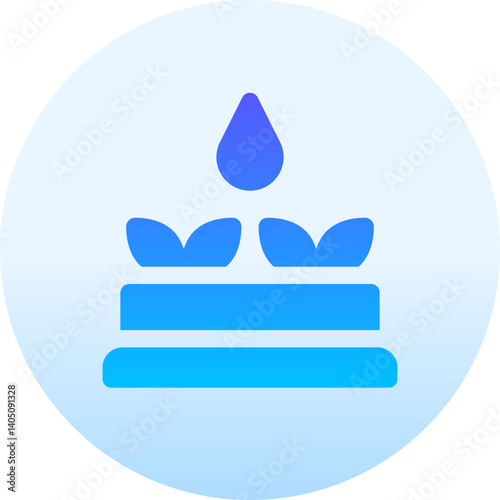 watering Illustration on a white background  