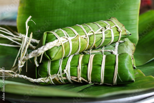 Fotografie Num ansom jrouk khmer sticky rice