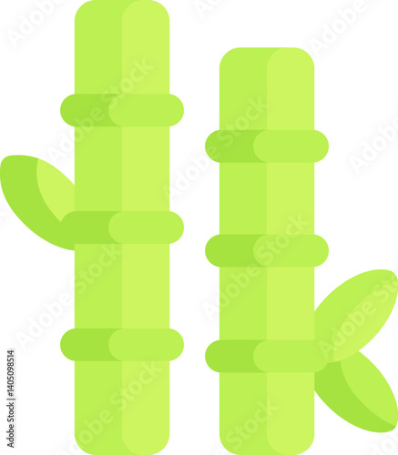 bamboo Illustration on a white background    