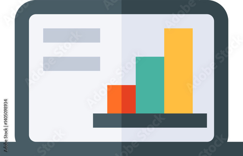 bar chart Illustration on a white background    