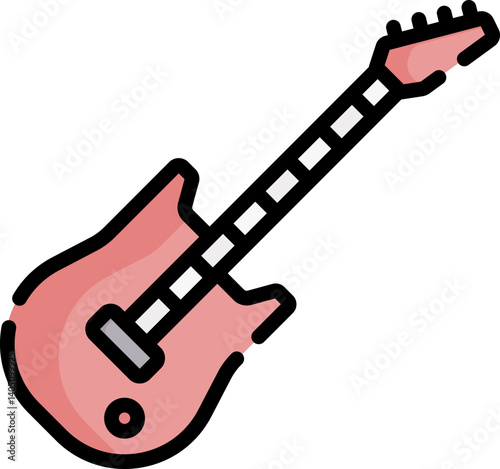 bass Illustration on a white background   