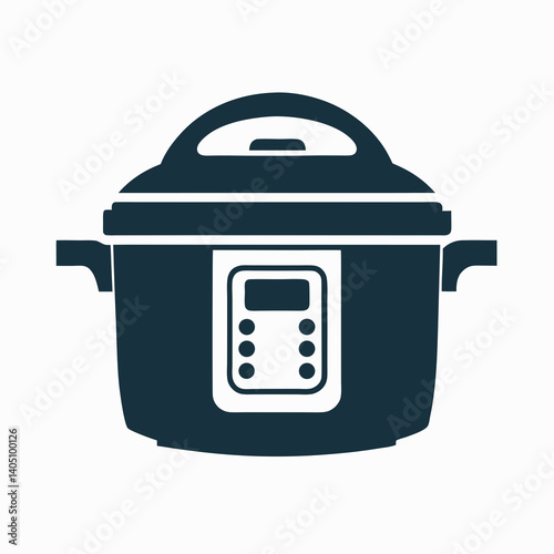 Minimal Kitchen Appliance Vector Illustration.