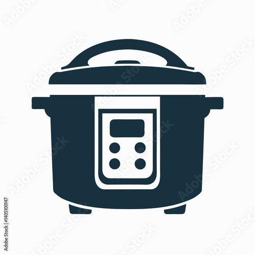 Minimal Kitchen Appliance Vector Illustration.