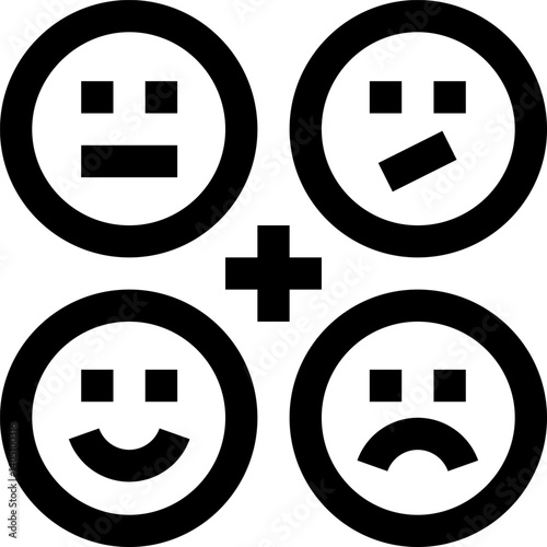 behaviour Illustration on a white background    