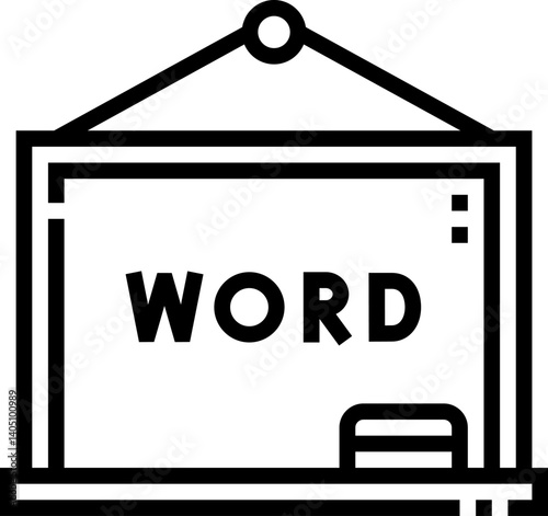 blackboard Illustration on a white background     