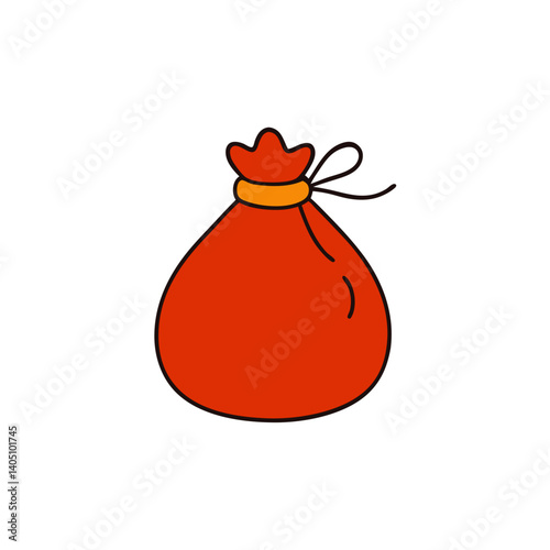 red christmas ball isolated