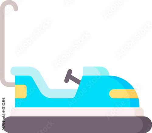 bumper car Illustration on a white background     