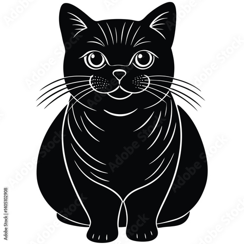 britesh shortaire vector cat