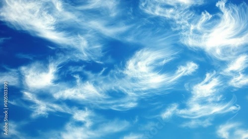 Wallpaper Mural Serene blue sky adorned with delicate cirrus clouds, perfect for creating a peaceful, minimalistic atmosphere. Torontodigital.ca