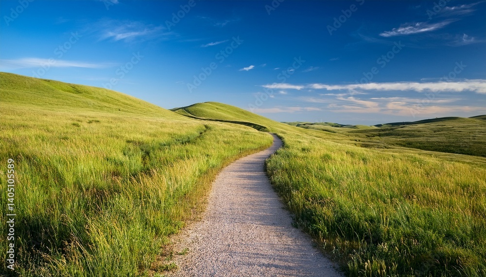 Obraz premium Path on Wah'Kon Tah Prairie