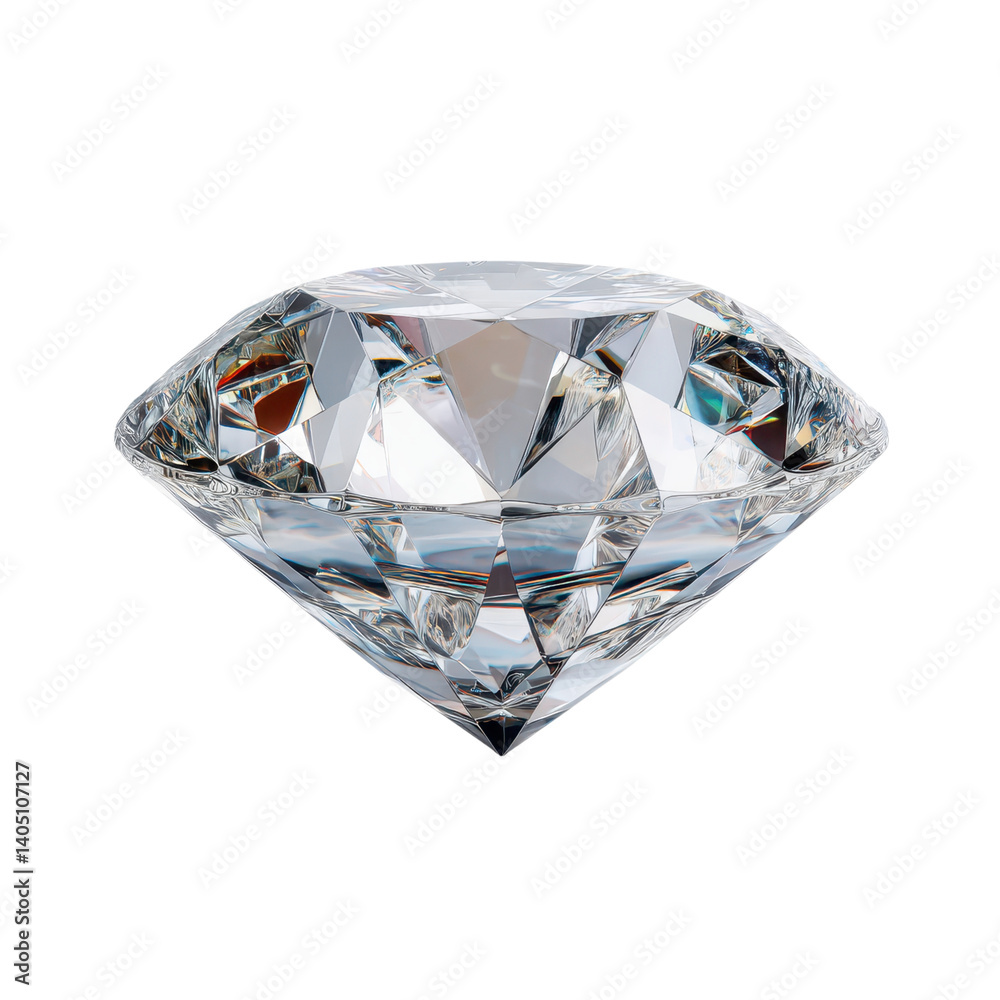 Close up of a sparkling diamond on a white background. Symbol of luxury, wealth, and love. Close up of a sparkling diamond on a white background. Symbol of luxury, wealth, and love.