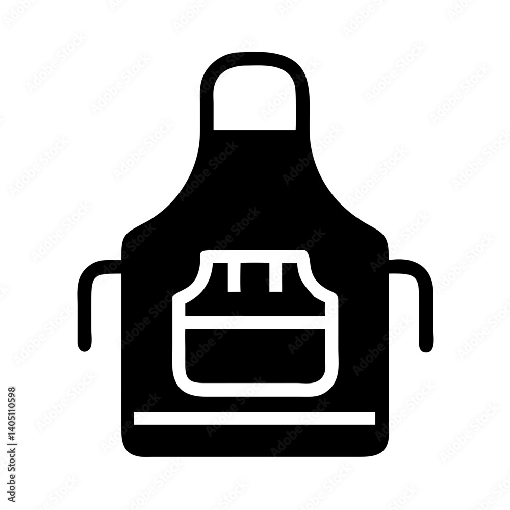 Apron Icon Representing Protective Workwear and Safety Apparel Apron Icon Representing Protective Workwear and Safety Apparel