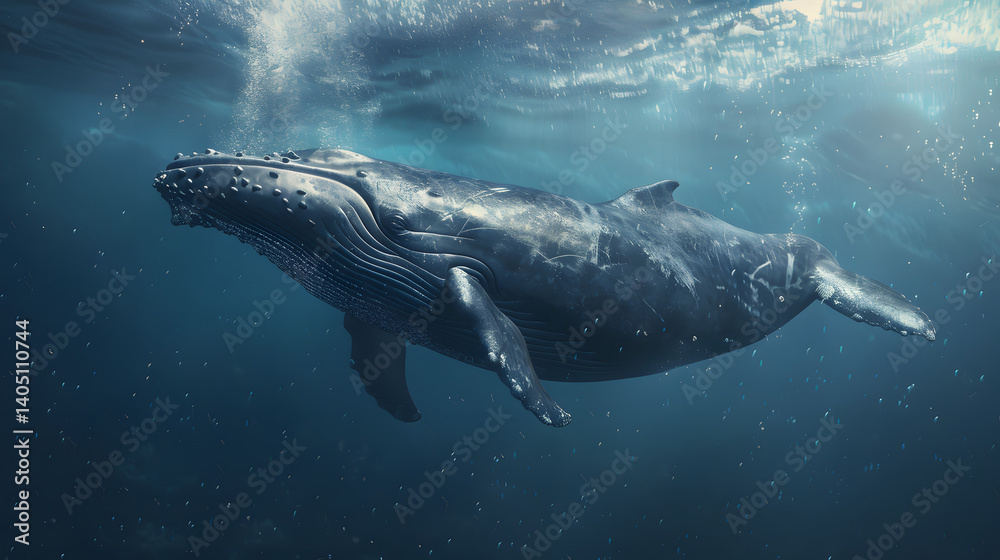 Fototapeta premium Awe-Inspiring Whale Performance